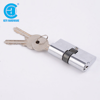 Zinc clés en laiton double pleine ouverte serrure cylindre