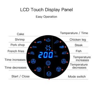 Cuisinière multifonction à affichage numérique AF602, 3,6 L, grande friteuse électrique sans huile, nouvelle conception, tactile intelligente, logo personnalisé - Product Image 4