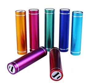 Factory Wholesales 2200mah battery charger Cylinder Mini Power Bank Phone Charger for Outdoor Travel