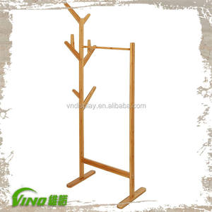 ไม้แขวนตั้งโชว์เสื้อผ้าทำงานได้ตามสมัยนิยม,ที่แขวนเสื้อผ้าแบบเก๋ๆทำจากโทรมแบบกำหนดเองชั้นแขวนหมวกพร้อมตะขอ - Product Image 4