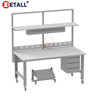 Station de travail de réparation électronique pour téléphone portable, ordinateur, réparation électronique, avec table d'opération et étagère