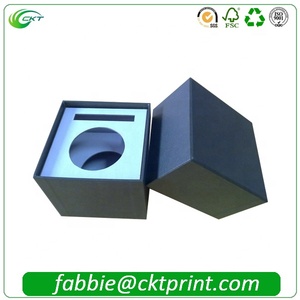 Sang Trọng Đen Magnetic Closure Giấy Bao Bì Trang Điểm Nước Hoa Chai Set Hộp Quà Tặng - Product Image 5