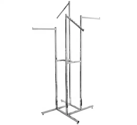 Metalen Winkel Kleding Rek, Kleding Rek, Display Rack Hanger, Showcase.