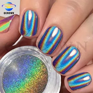 Kozmetik sınıf holografik pigment holo tırnak renk tozu üreticisi