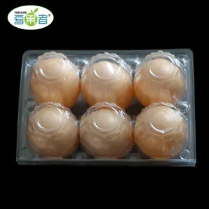Proveedor China de encargo de plástico transparente de bandeja de huevos de los precios de los