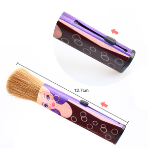 Personalizado 1 dólar pelo de cabra solo maquillaje retráctil cepillo del polvo de la Fundación - Product Image 3