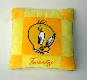 Tùy Chỉnh OEM <span class=keywords><strong>Tweety</strong></span> Vuông Gối Và Đệm - Product Image 1