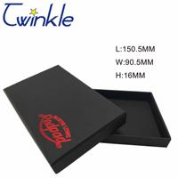 Boîte rigide personnalisée avec couvercle et base noirs, impression de logo personnalisée, emballage cadeau de luxe