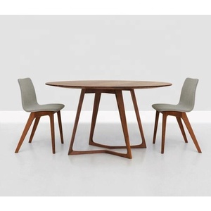 Muebles para el hogar, comedor redondo de madera chino, juego de mesa y sillas para restaurante - Product Image 1