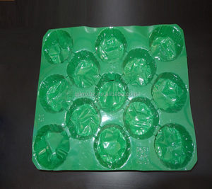 Plastic Fruit Insert Tray Stacked Packing Disposable Divided Blister Apple Tray