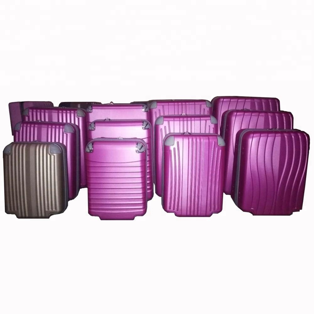 ABS несобранный чемодан, полу-законченная сумка для багажа, полная комплектация из 12 шт. чемоданов с полными аксессуарами