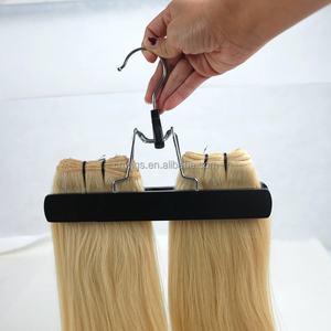 Sac d'emballage personnalisé pour extensions de cheveux, couleur noir, rose, blanc, avec cintre, sac de transport pour extensions de cheveux, rangement - Product Image 4