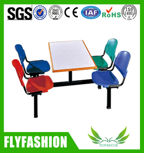 Sala mensa della scuola mobili <span class=keywords><strong>tavolo</strong></span> da pranzo <span class=keywords><strong>allungabile</strong></span> grande capacità di peso 4 posti <span class=keywords><strong>allungabile</strong></span> <span class=keywords><strong>tavolo</strong></span> da pranzo <span class=keywords><strong>e</strong></span> sedia - Product Image 4