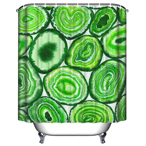 <span class=keywords><strong>Rideau</strong></span> <span class=keywords><strong>de</strong></span> <span class=keywords><strong>douche</strong></span> à rayures 3d, tissu blanc imprimé personnalisé, Sublimation, soirée, Tropical, étanche, 80 cm - Product Image 5