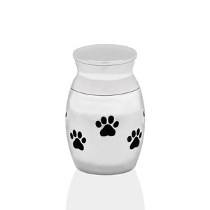 Marlary Stainless Steel Waterproof Unique Animal Paw Print <strong>Ashes</strong> Memory <strong>Pet</strong> <strong>Urn</strong> - Product Image 1