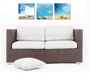 Los recién llegados: al aire libre 2014 la respiración muebles de ratán negro sofá de <span class=keywords><strong>dos</strong></span> <span class=keywords><strong>plazas</strong></span> sofá de - Product Image 1