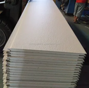 prefabricated house/ PU foam sandwich panel/exterior cladding wall panel(16/60mm/ ISO,TEST Report)