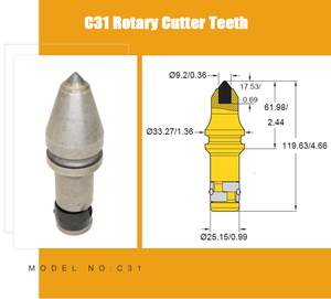 Outil de machinerie de construction, burin en carbure de tungstène, foret Kennametal <span class=keywords><strong>C31</strong></span> - Product Image 4