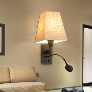 Lino tela lightshade eléctrica llevó la luz de pared para hotel - Product Image 5
