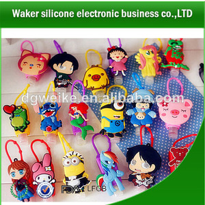 3d lindo cartón hermosa forma de silicona pocketable desinfectante de la mano titular, titular de la botella - Product Image 1