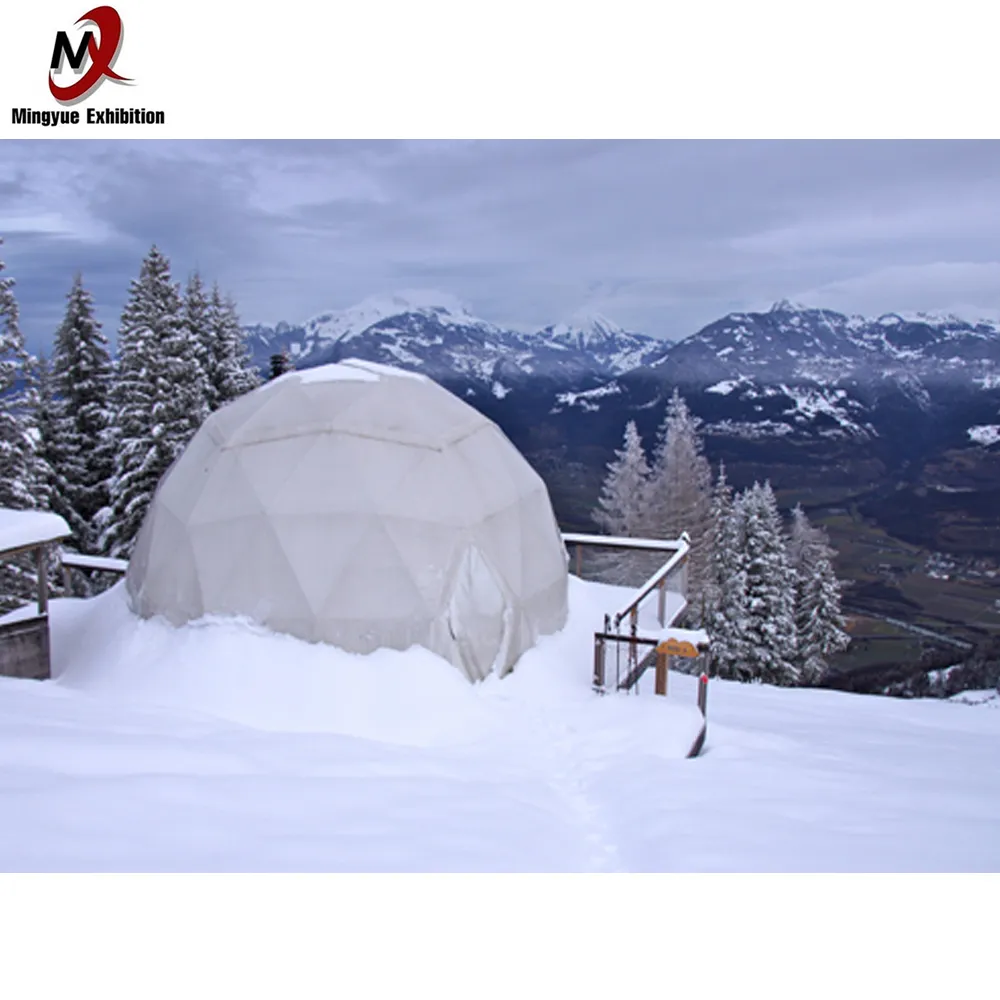 15 Square Meters Anti-wind and snow Winter Outdoor Transparent PVC Geodesic Dome Tent for event party