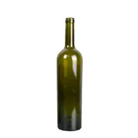 Botella de vino vacía con peso personalizado, 750ml, barata