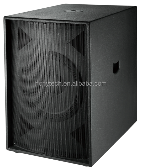 Professional 18" Subwoofer Painted Wooden Dj Speaker Box with Wheels for Karaoke