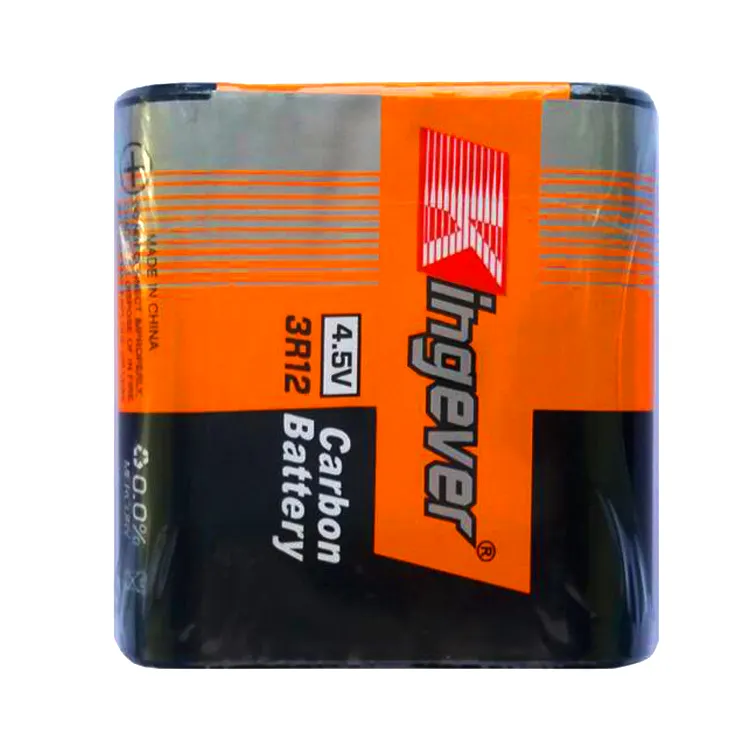 High Duty Portable 3R12 4.5v used toys car battery with paper jacket