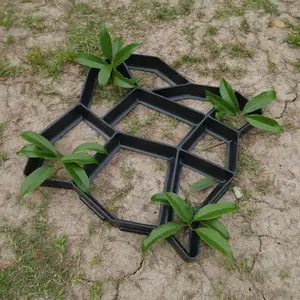 תבנית ריצוף בטון תבנית ריצוף בטון עשה זאת בעצמך את הגינה שלך ודרכי ריצוף פלסטיק קרטון שחור Pvc מצופה פלסטיק שולי לבנים