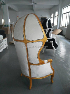 Meubles <span class=keywords><strong>anciens</strong></span> français hôtel hobby lobby or finition demi - cercle chaise, En forme d'oeuf canopy chaise à manger - Product Image 2