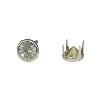 Tianguanfeng — décoration pour sac à main, chapeau métallique, différentes tailles, vêtement jean, Rivet bouton cristal à quatre griffes, strass