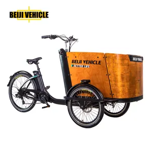 CE certification 3 wheel bakfiet cargo bike bicyclette triporteur