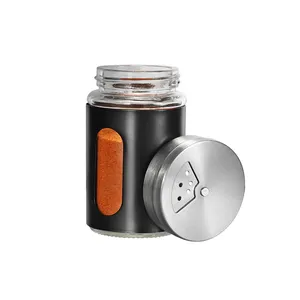 Kitchen Tool Pepper Salt Shaker Stainless Steel Cooking Spice Bottles