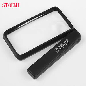 แว่นขยายแบบพับได้ทรงสี่เหลี่ยมผืนผ้า รุ่น STOEMI 6701 ทำจากอะคริลิก PMMA พร้อมด้ามจับ - Product Image 2