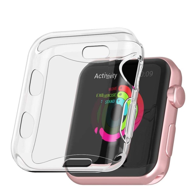 Silicone TPU Case For Apple Watch 44mm 40mm 45mm 41mm Watch Case Protective Cover For iwatch series 8 ultra 49mm protective case