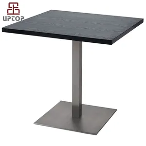 (SP-RT272) ламинированный черный прямоугольный буфетный столик для ресторана, простой журнальный столик