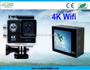 运动相机4K/24fps F60 Allwinner WiFi 2.0 170D防水头盔Cam go pro风格水下运动