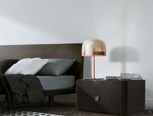 Italie <span class=keywords><strong>design</strong></span> l'équateur lampe de table de <span class=keywords><strong>chambre</strong></span> à coucher d'hôtel <span class=keywords><strong>liseuse</strong></span> LED abat-jour en verre table de chevet lumière - Product Image 6