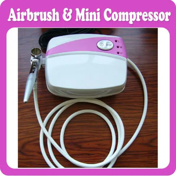 Bộ Trang Điểm Airbrush Di Động Với 1 Chiếc Airbrush + 1 Bộ Máy Nén Mini + Bộ Chuyển Đổi Nguồn 1 Cái + Ống Khí