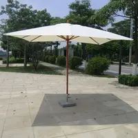 الترويجية في الهواء الطلق الأشعة فوق البنفسجية حماية خشبية مظلة الشاطئ مظلة