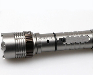 Đèn Pin <span class=keywords><strong>LED</strong></span> Trắng 1200 Lumens Màu Xám Công Suất Cao 10W Phóng To Thu Nhỏ Đèn Flash An Ninh Có Thể Sạc Lại - Product Image 5