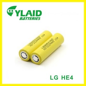 nouvelles sexy vendant 18 * 65 mm (pcm) taille et 3,6 v tension nominale lg he2 / he4 / hg2 18650 batterie - Product Image 1
