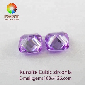 Coussin pierre précieuse de qualité supérieure, améthyste, Kunzite, zircone cubique, lavande, cz - Product Image 4
