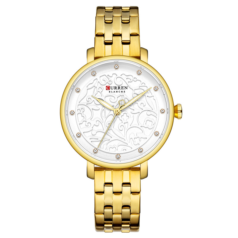 steel gold white