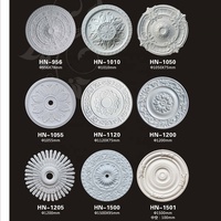 Firecore — médaillon mural en polyuréthane, décoration en plâtre, Design moderne, rosée et polyuréthane, pour le plafond, HN-465