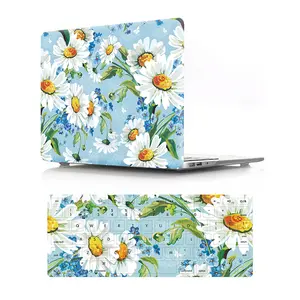 Funda dura 2 en 1 con diseño de flores para Mac Pro Air, 13 pulgadas, portátil, 12 pulgadas, 15 táctiles, M1, A2338, A2337