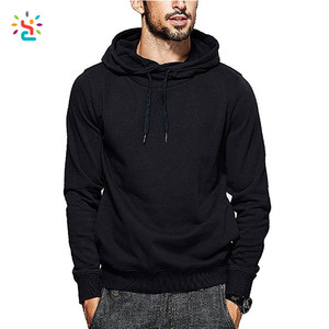 Sweat-shirt de haute qualité, uni, coupe ajustée, sans poche, sweat-shirt uni pour homme, en molleton français, lourd - Product Image 1