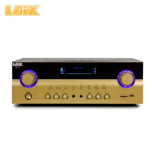 Laix Penguat Karaoke Profesional, AV-10 Tabung Audiophile Daya Besar Saklar Led Display Karaoke Profesional