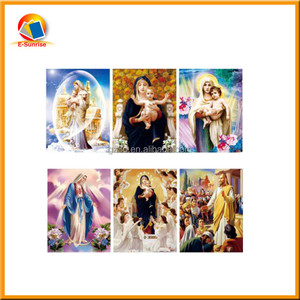 <span class=keywords><strong>Photo</strong></span> à bascule en 3d personnalisé, image <span class=keywords><strong>de</strong></span> la vierge marie et jésus <span class=keywords><strong>Christ</strong></span>, bricolage - Product Image 2