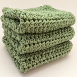 Nappe <span class=keywords><strong>de</strong></span> cuisine en coton faite à la main, écologique, au crochet, avec taille personnalisable, et lingettes <span class=keywords><strong>de</strong></span> nettoyage pour la vaisselle et la cuisine - Product Image 2